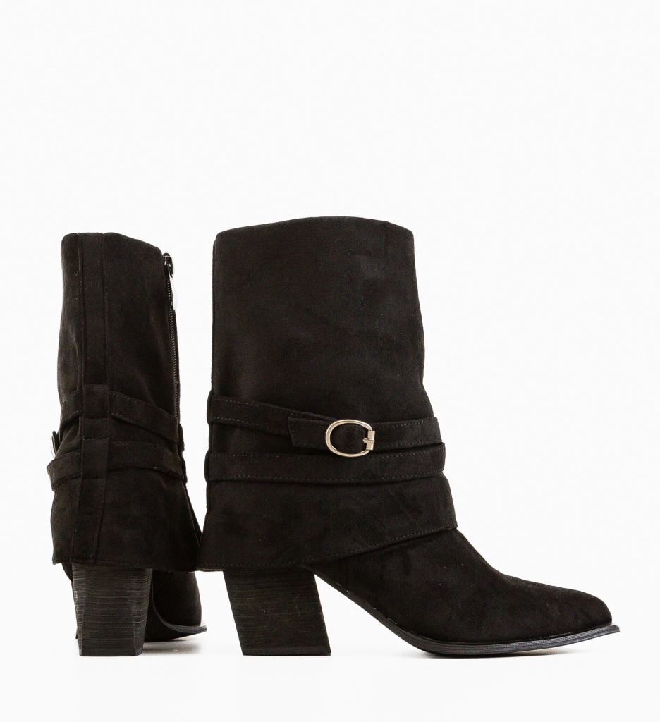 Botine Dama Heyman Negre - Eleganță și Stil - imagine 6