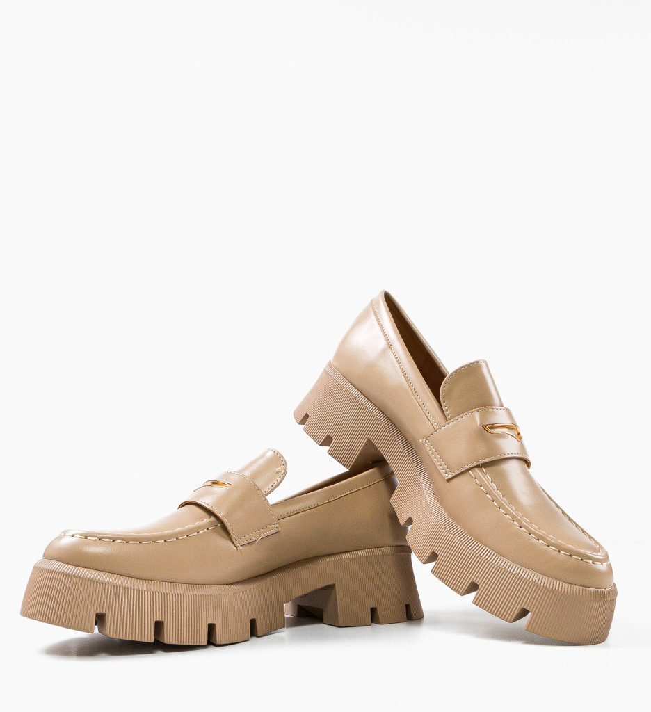Pantofi Casual House Bej - Confort & Stil - imagine 5
