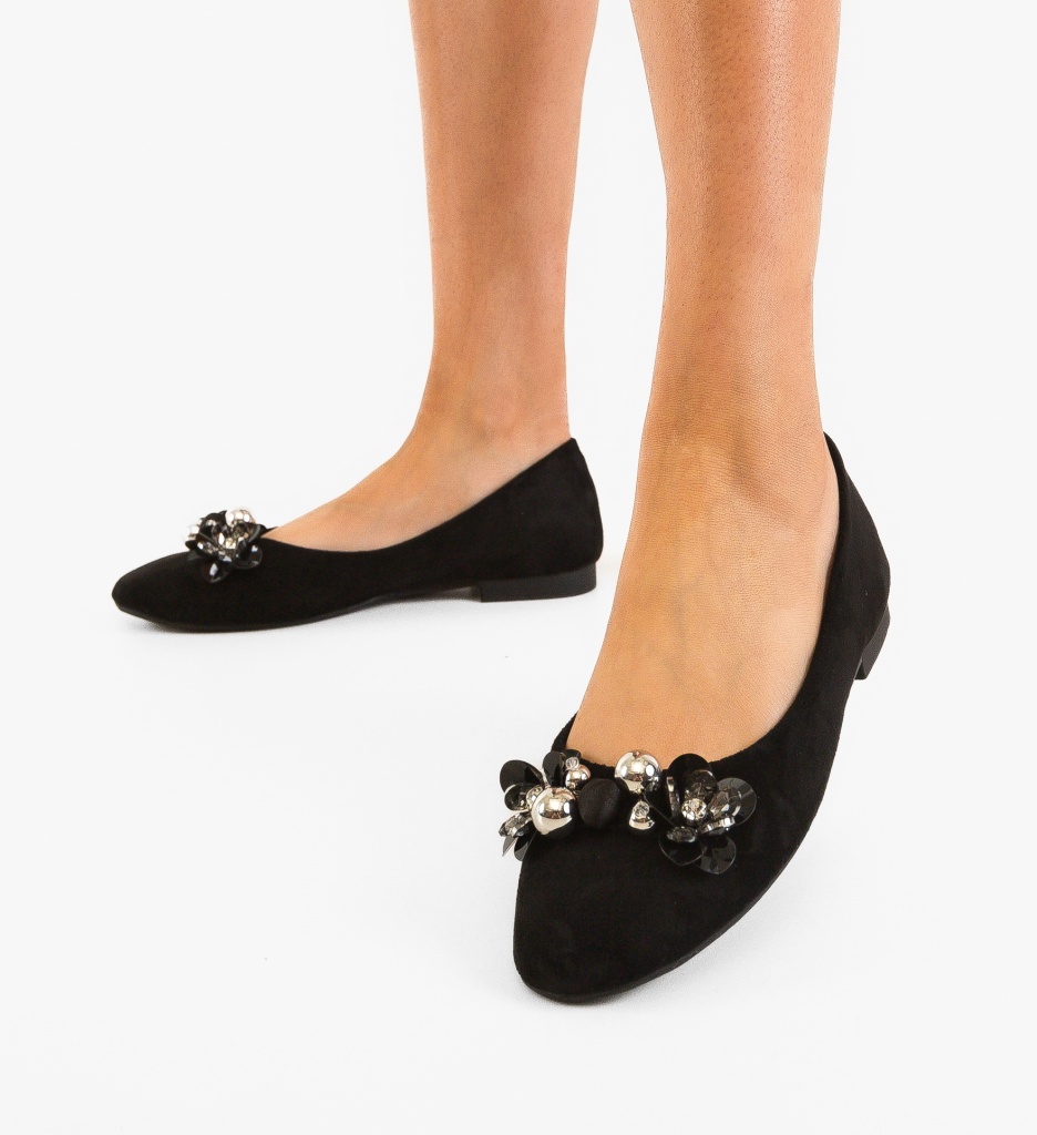Balerini Dama Akris Negri | Eleganță Casual - imagine 3