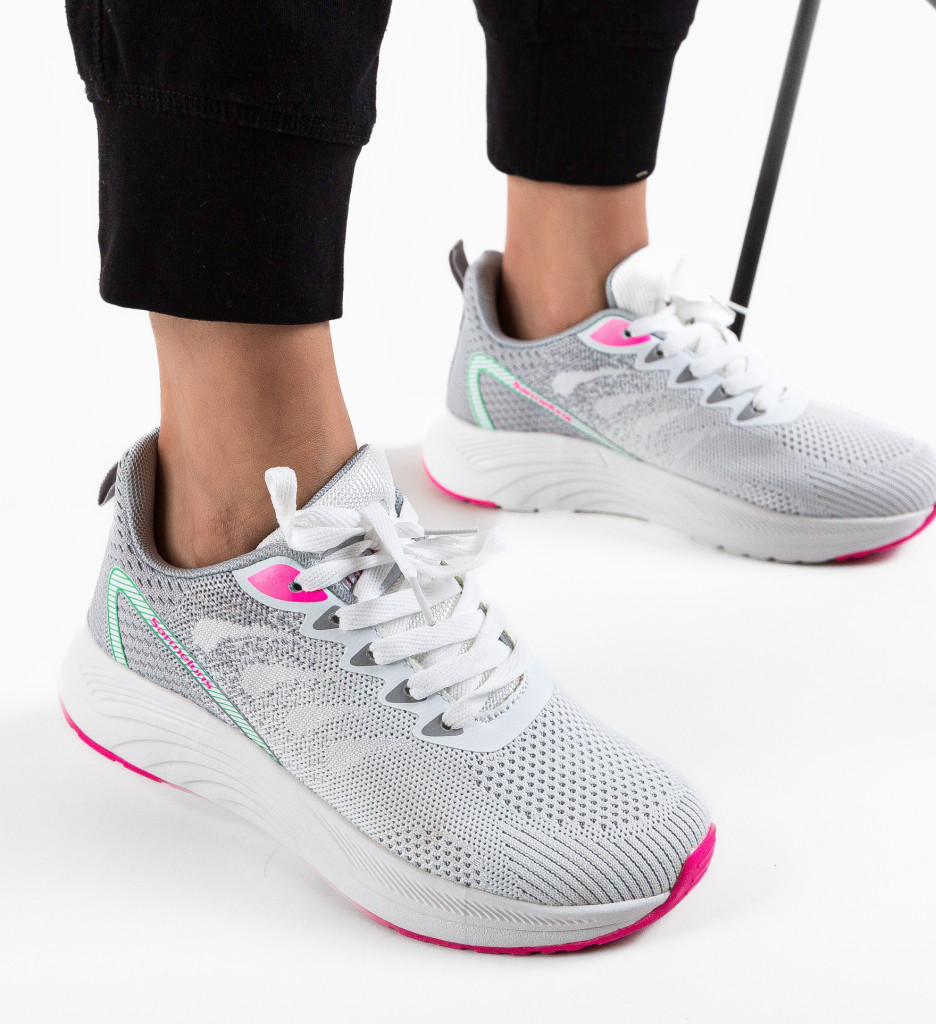 Pantofi Sport Mae Gri 2 - Confort și Stil Modern - imagine 4