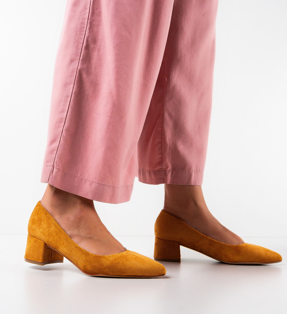 Pantofi Dama Auza Camel - Eleganță și Stil - imagine 3