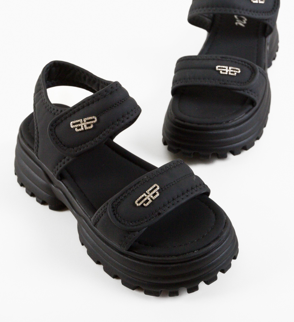 Sandale Dama Fulgrim Negre | Eleganță și Confort - imagine 6