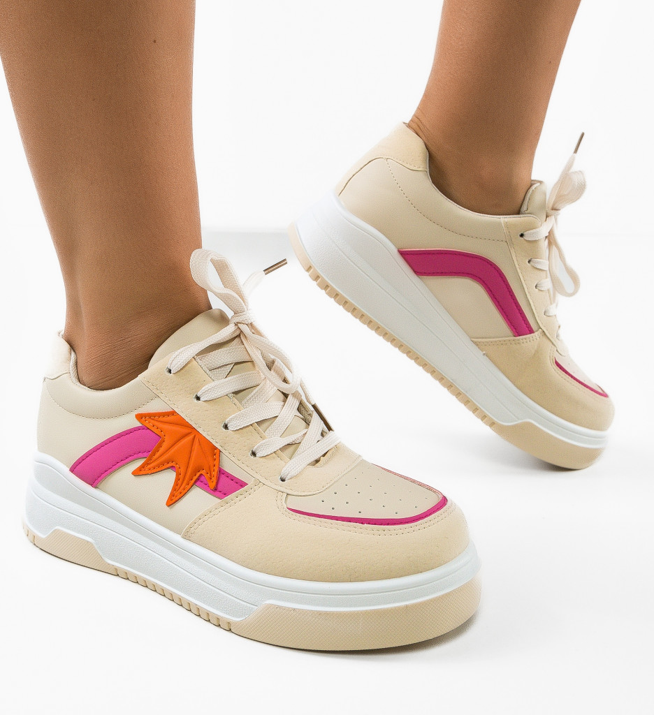 Pantofi Sport Kacie Bej | Confort și Stil - imagine 3