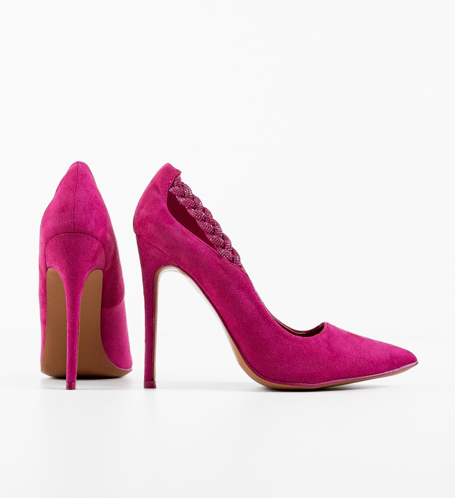 Pantofi cu Toc Dama Peeta Fuchsia | Stil Vibrant - imagine 6
