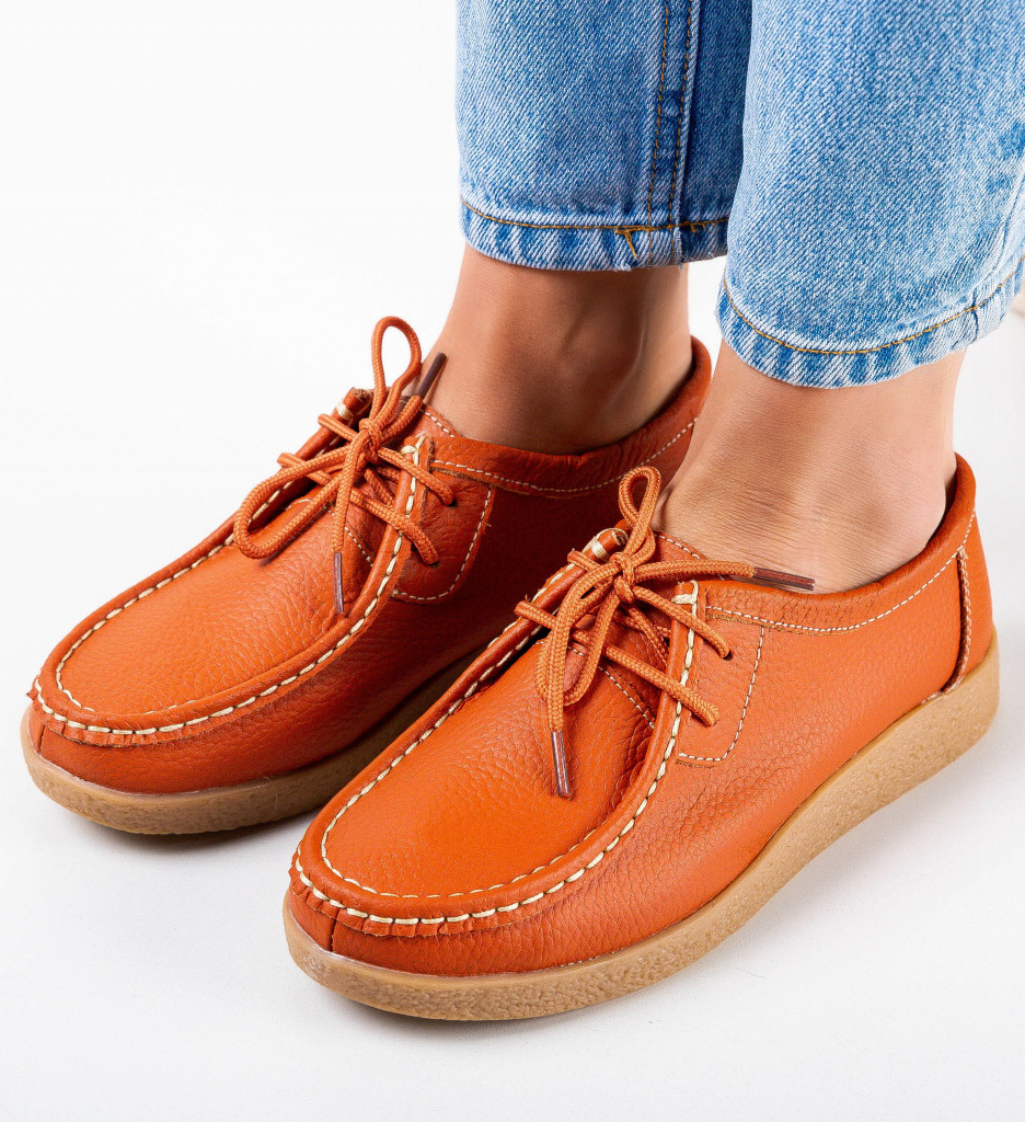 Pantofi Casual Niko Portocalii - Confort și Stil - imagine 3