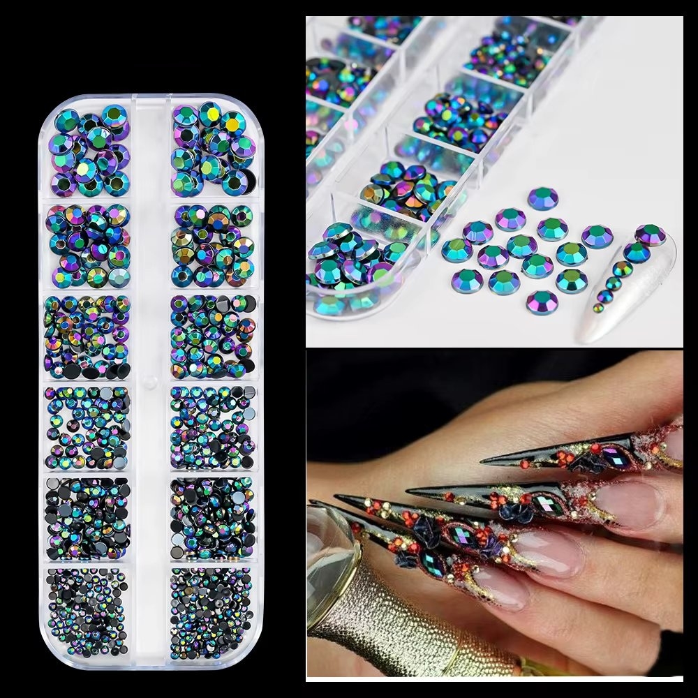 Strasuri Unghii Marquise RHINE56 Multicolor