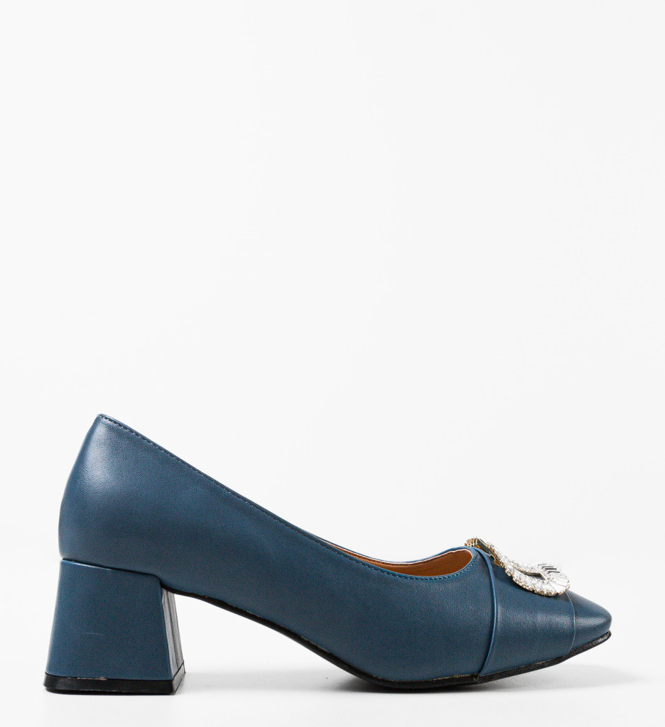 Pantofi Strickl Albastri - Eleganță și Stil - imagine 4