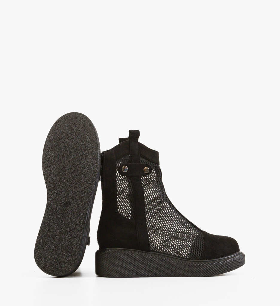 Ghete Dama Caman Negre - Eleganță și Confort - imagine 5