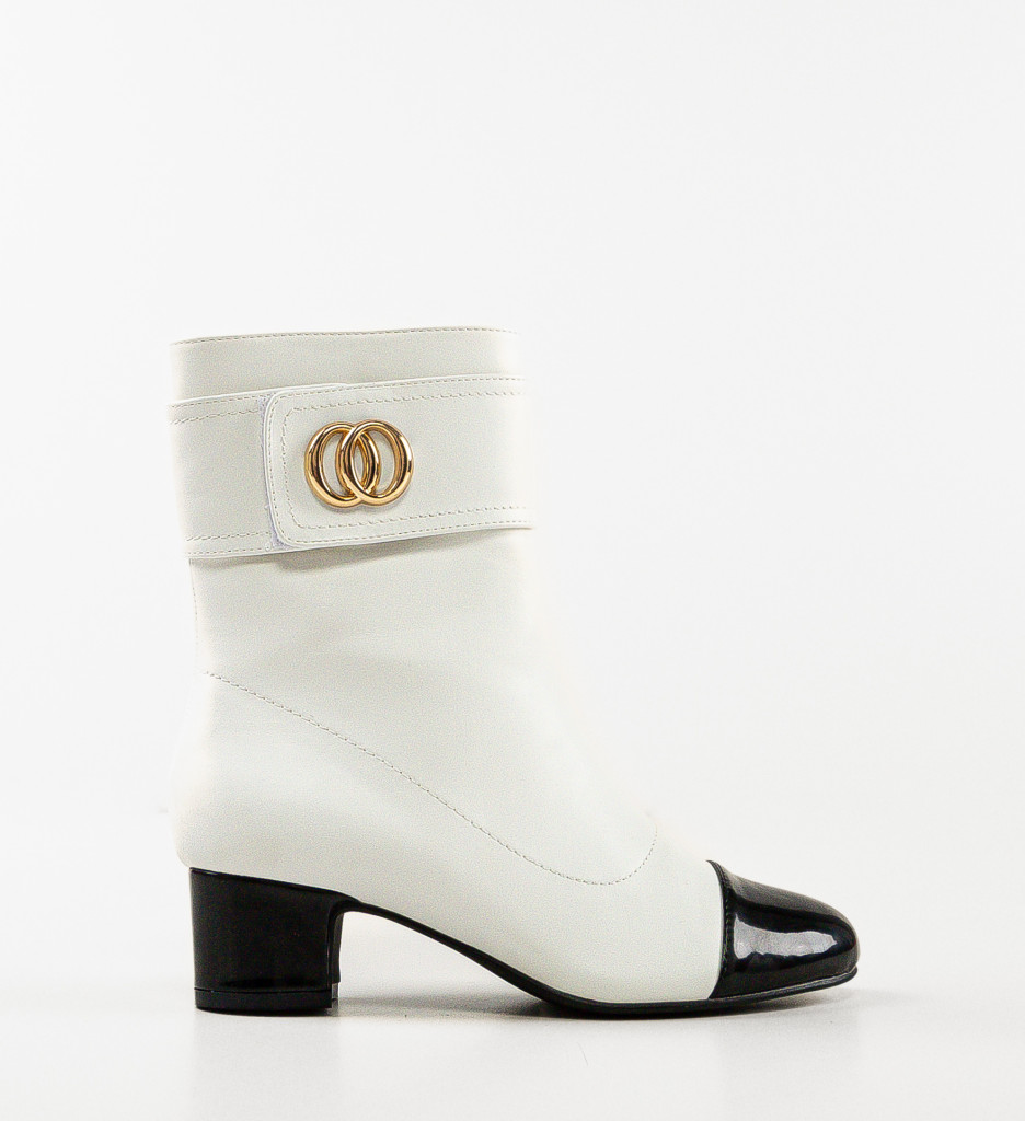 Botine Greto Albe - Eleganță și Stil Urban - imagine 7