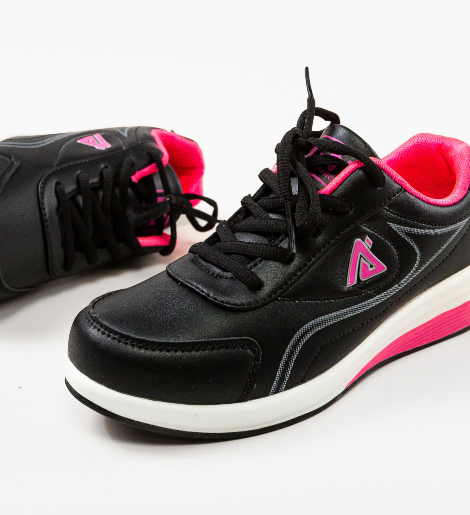 Sneakers Pokaza Negri | Confort și Stil Urban - imagine 6