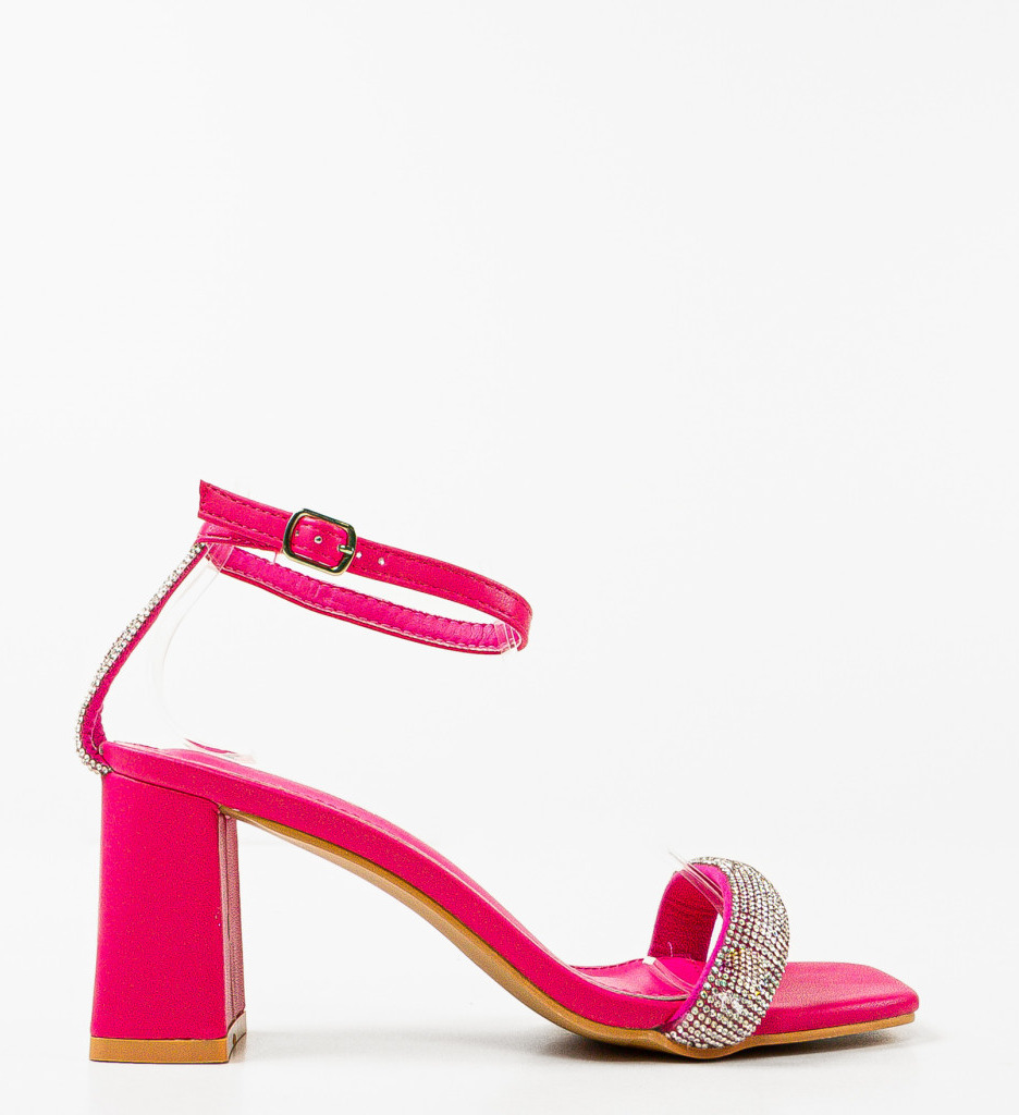 Sandale cu Toc Fuchsia Aqsa | Eleganță Remarcabilă - imagine 6