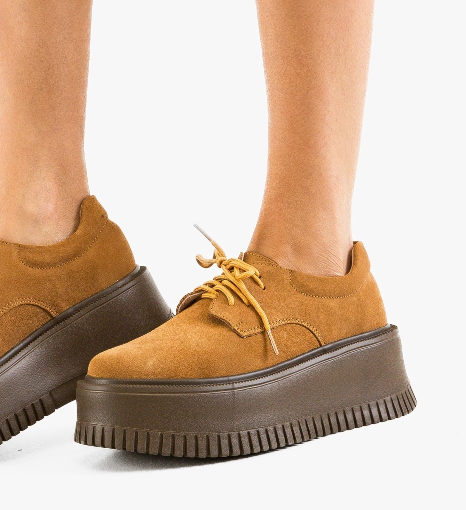 Pantofi Casual Dama Benve Camel | Confort - imagine 6