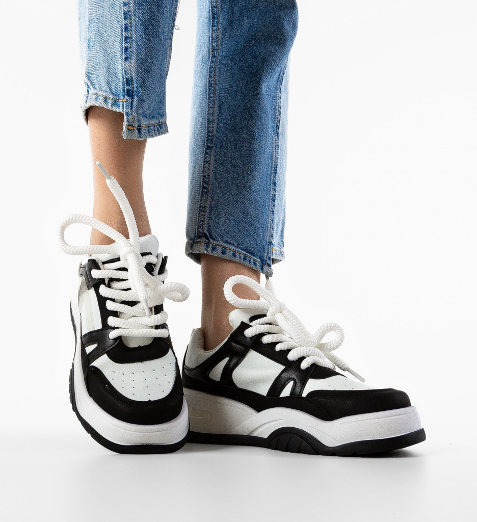 Sneakers Dama Ametist Negri | Confort și Stil - imagine 2