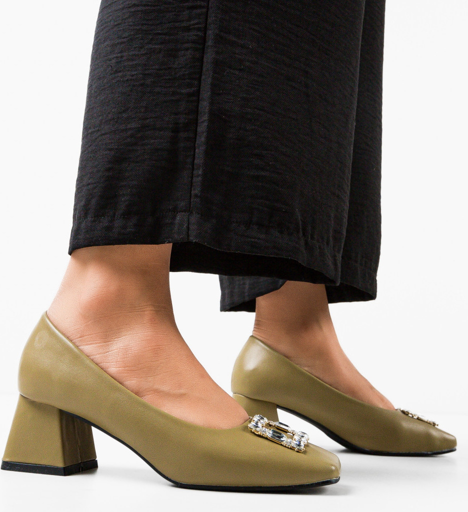 Pantofi Blevins Khaki - Eleganță și Confort - imagine 2