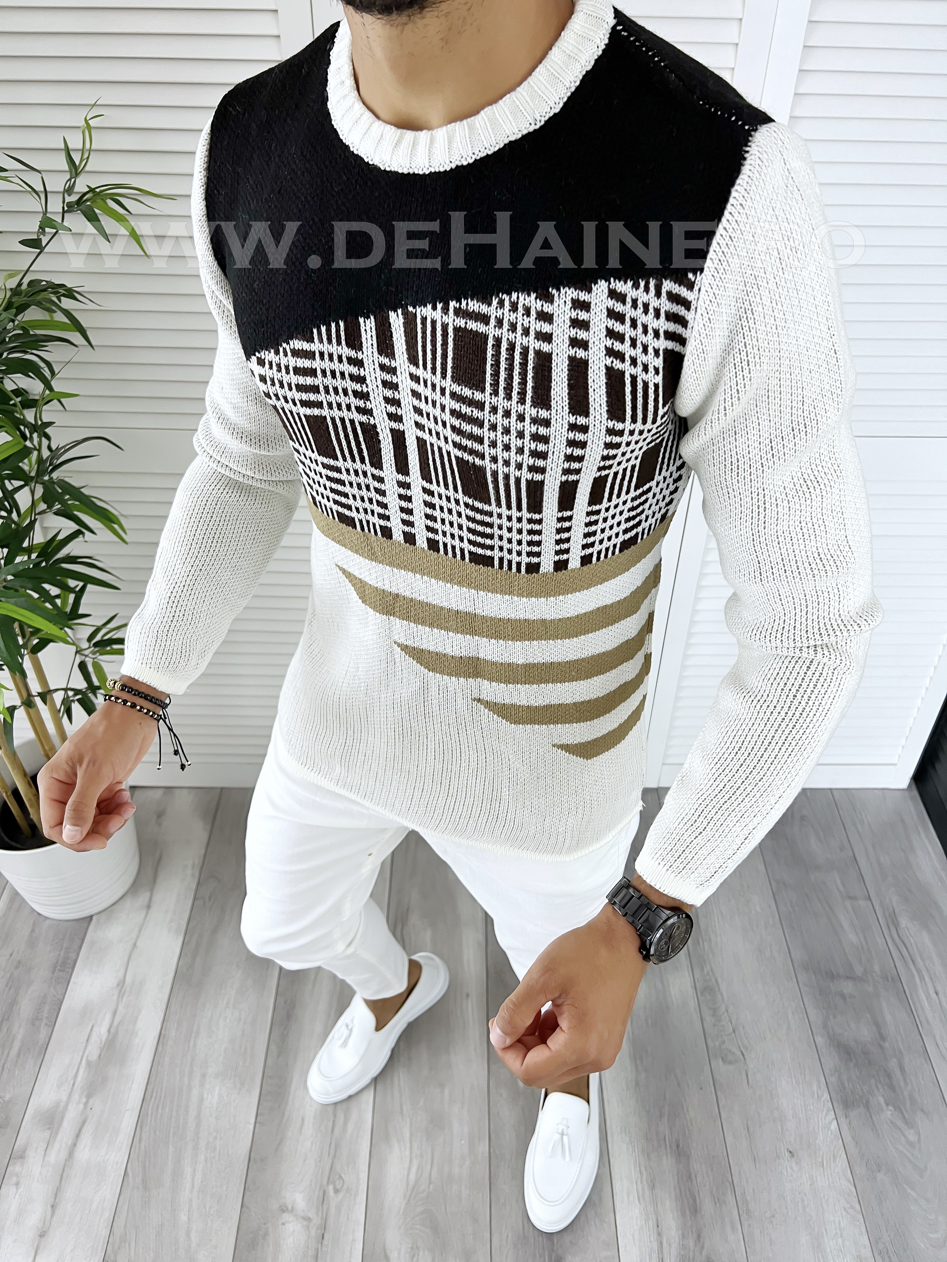 Pulover Barbati Slim Fit Gros | deHaine.ro