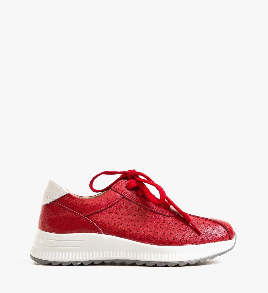Pantofi Casual Kari Rosii - Stil Urban - imagine 5