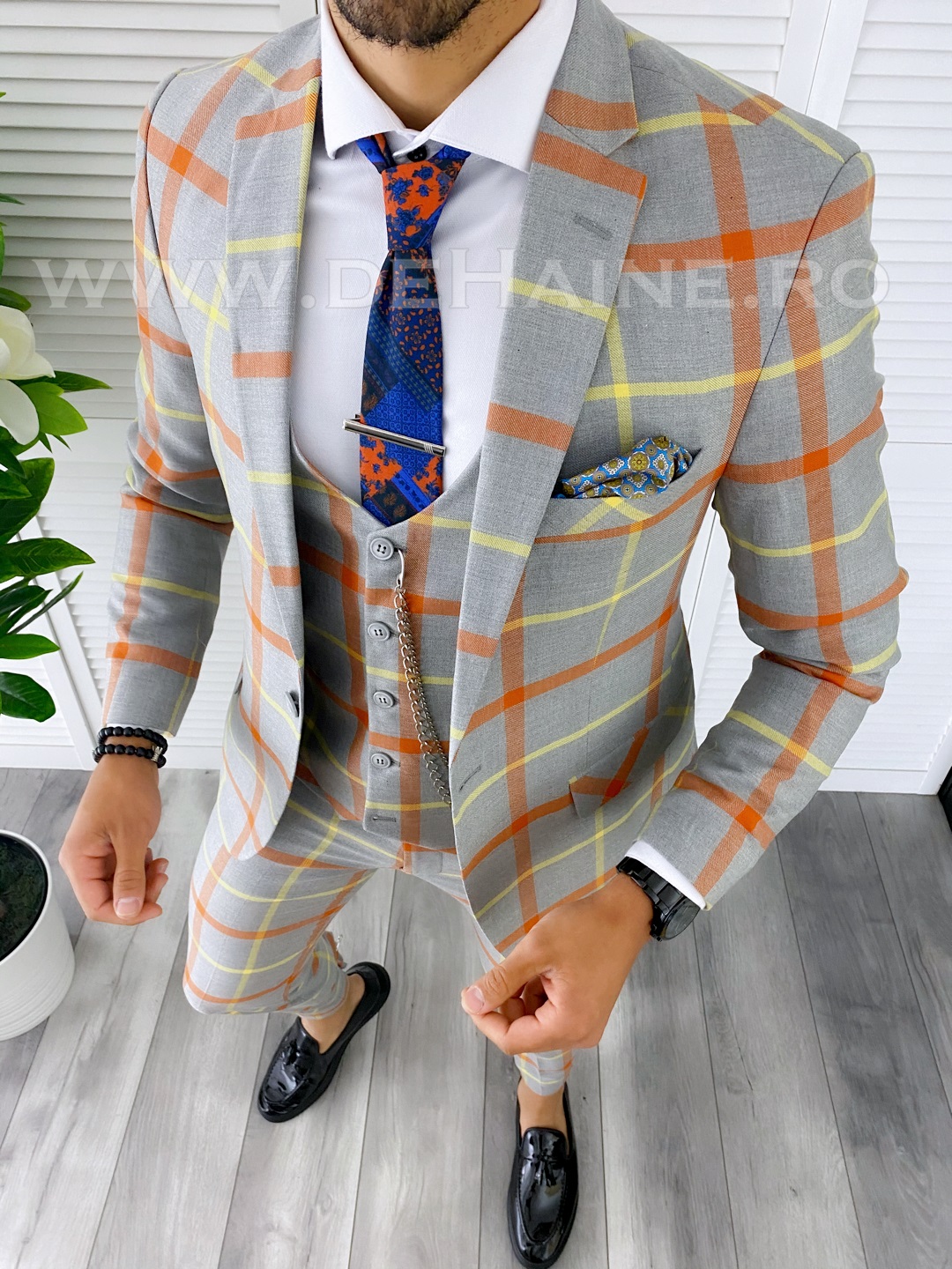 Costum Barbati Slim Fit Elegant - Sacou și Pantaloni