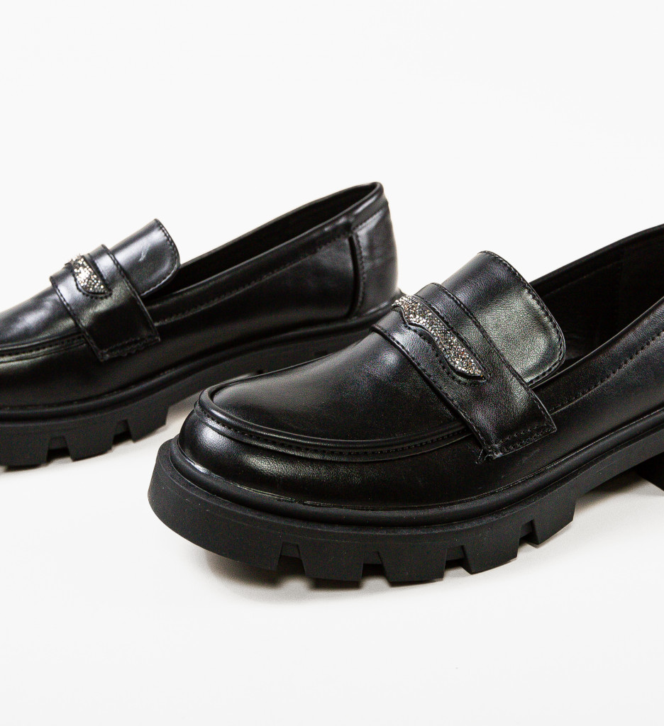 Pantofi Casual Dama Sacipo Negri | Confort Stilat - imagine 5