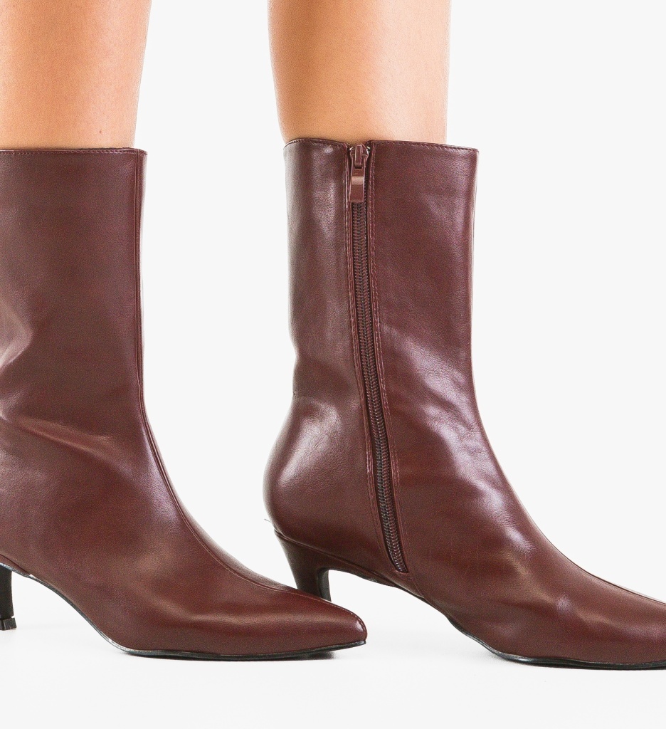 Botine Jorana Grena Depurtat - Eleganță și Confort - imagine 3