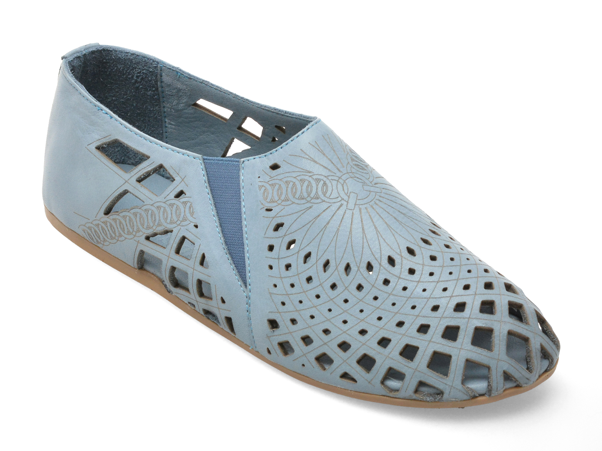 Pantofi Flavia Passini albaștri, piele naturală