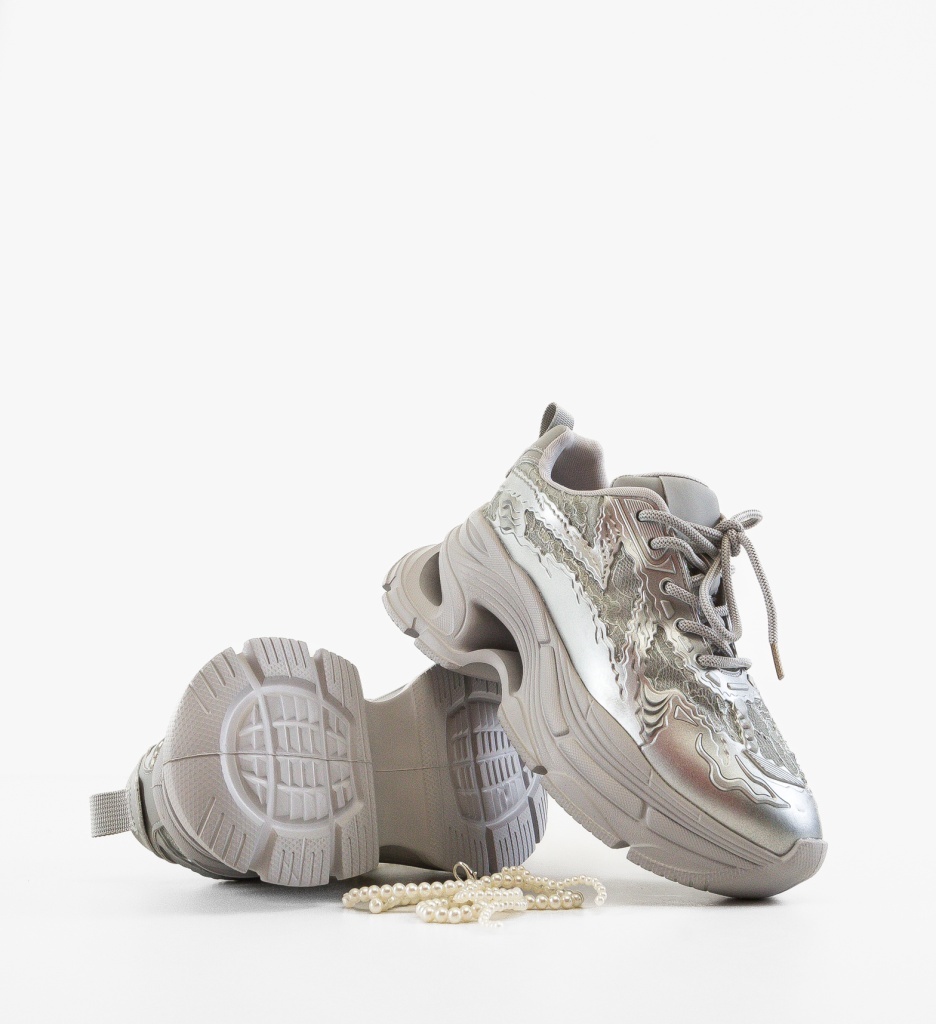 Sneakers Dama Griffith Gri - Confort și Stil Urban - imagine 3