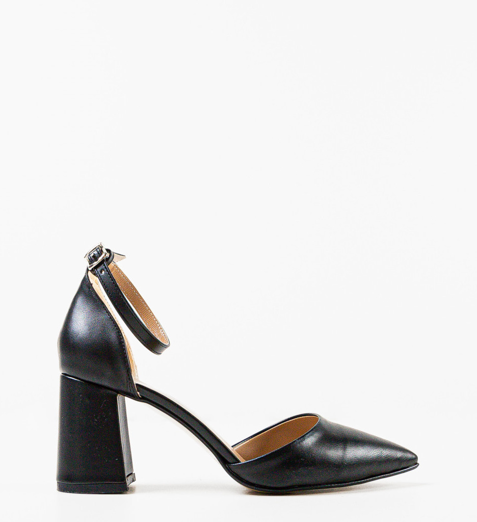 Pantofi Dama Marth Negri | Toc Eleganți - imagine 4