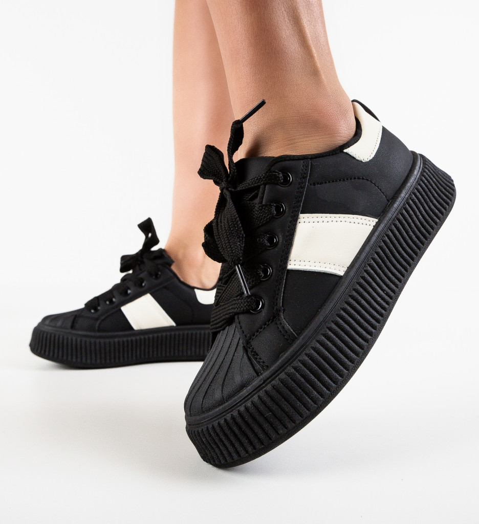 Sneakers Dama Kiona Negru - Confort și Stil - imagine 5