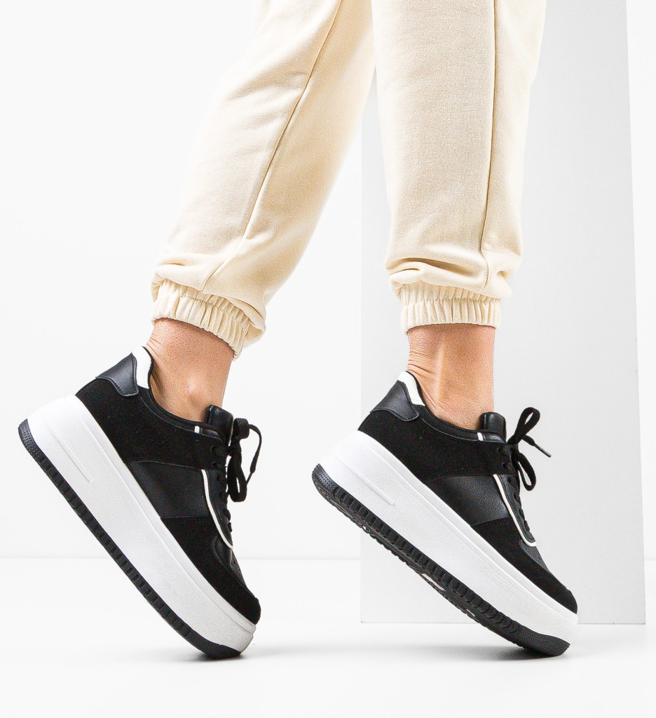 Sneakers Hughes Negri - Confort și Stil