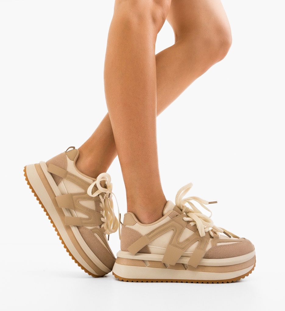 Sneakers Dama Chika Khaki | Confort & Stil