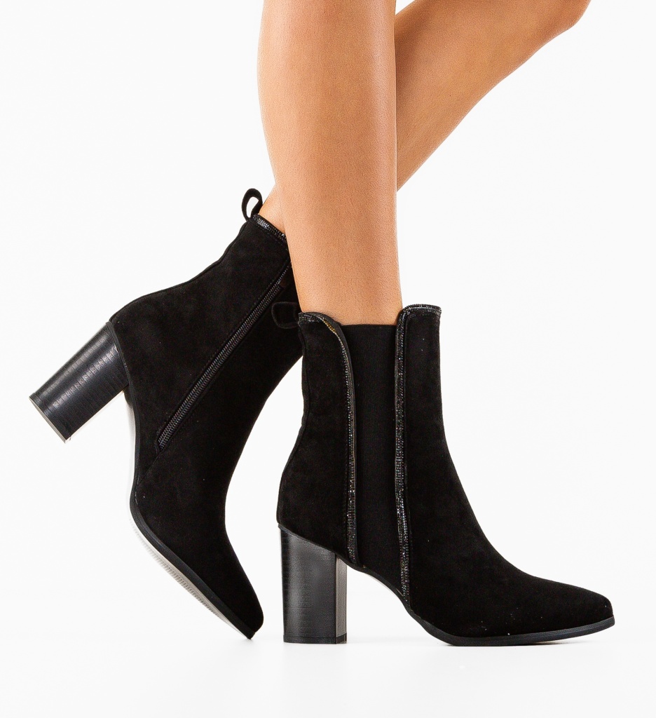 Botine Dama Capitani Negre | Stil & Confort - imagine 2