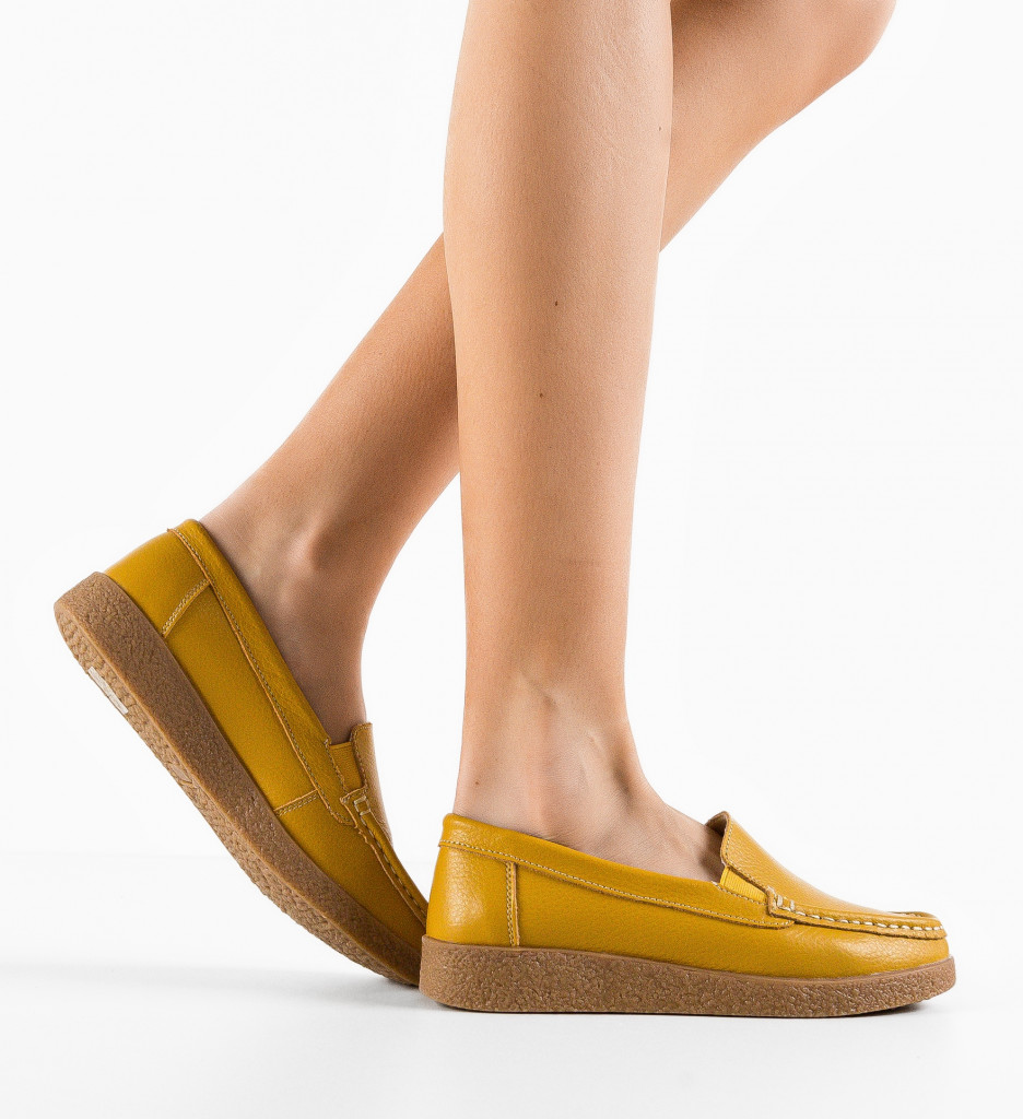 Pantofi Casual Givy Galbeni - Stil și Confort - imagine 5