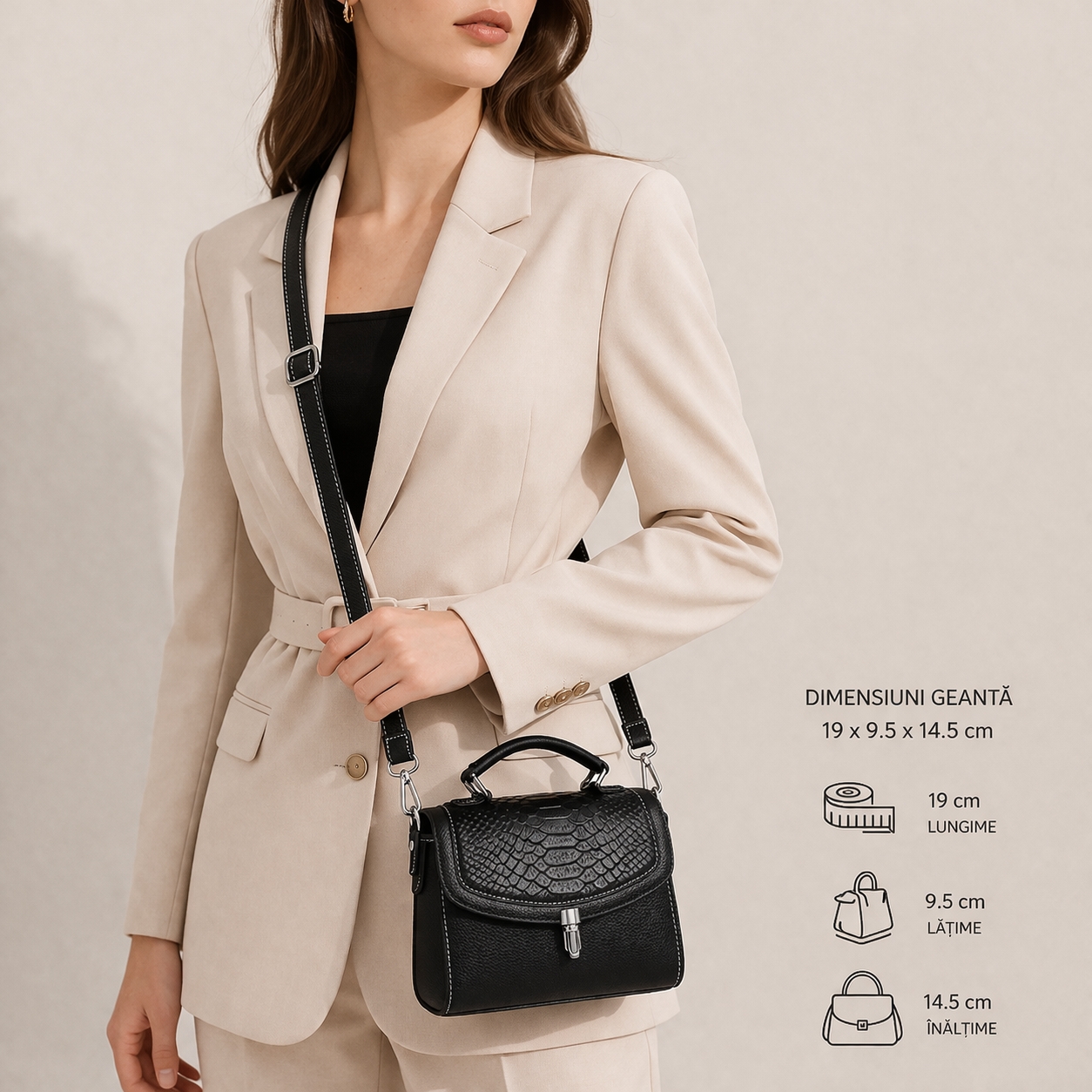 Geanta Dama Delis Arina GT3115 Piele Naturala - imagine 2
