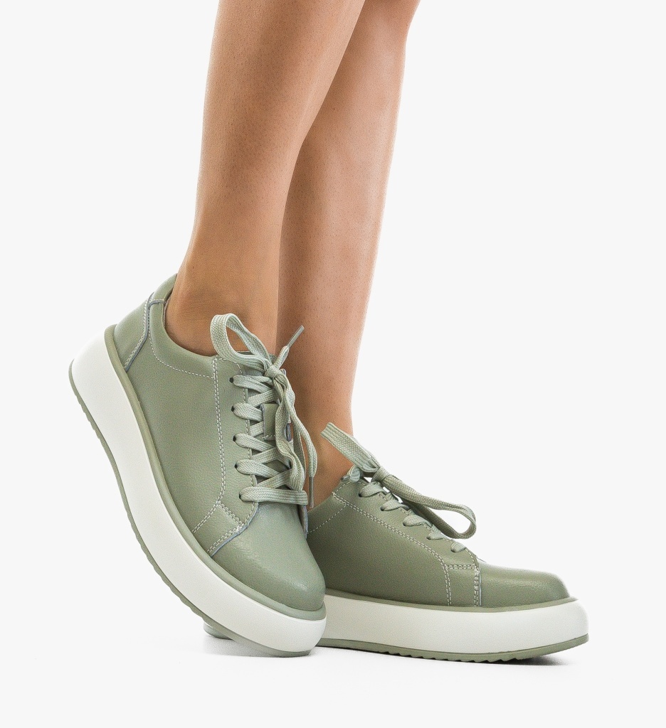Pantofi Casual Floray Verzi Confortabili