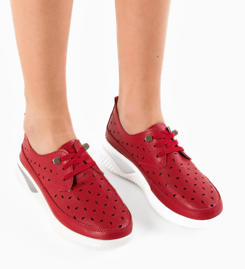 Pantofi Casual Balaj Rosii - Stil și Confort Zilnic - imagine 2