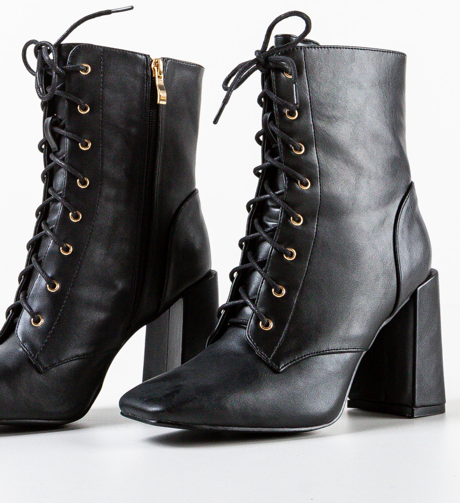 Botine Dama Rupert Negre - Stil si Confort - imagine 7