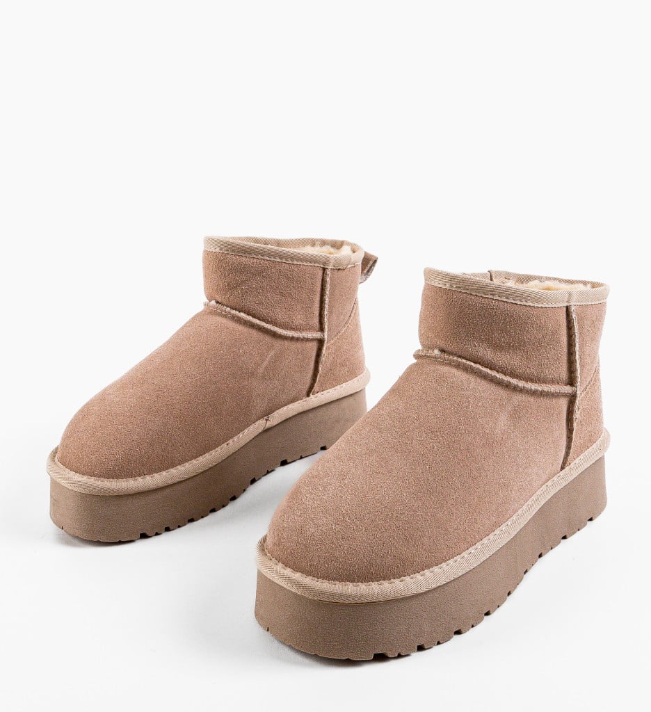 Cizme tip Uggs Bej | Confort Termic Maxim - imagine 5