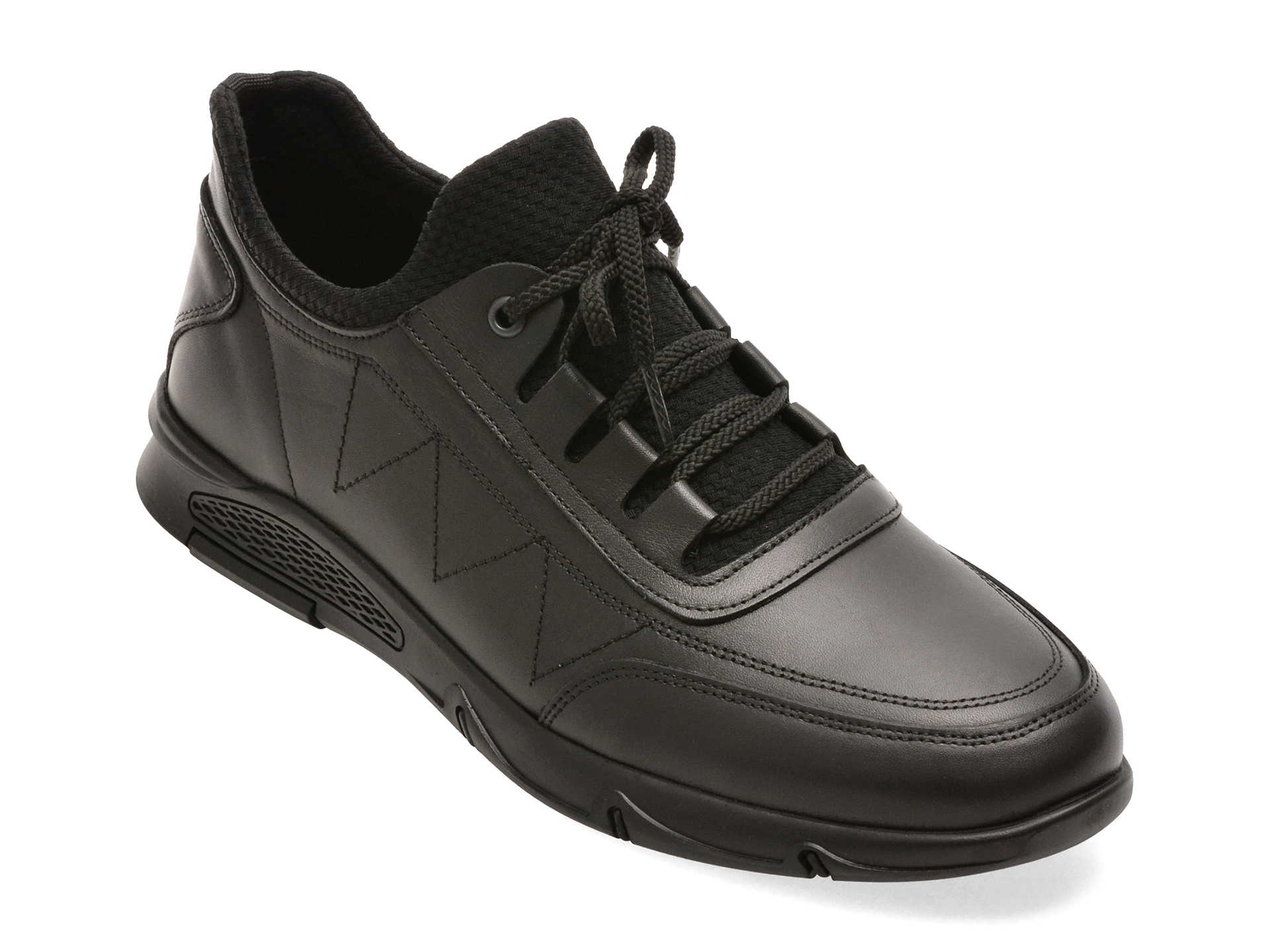 Pantofi Bite The Bullet negri, piele naturală