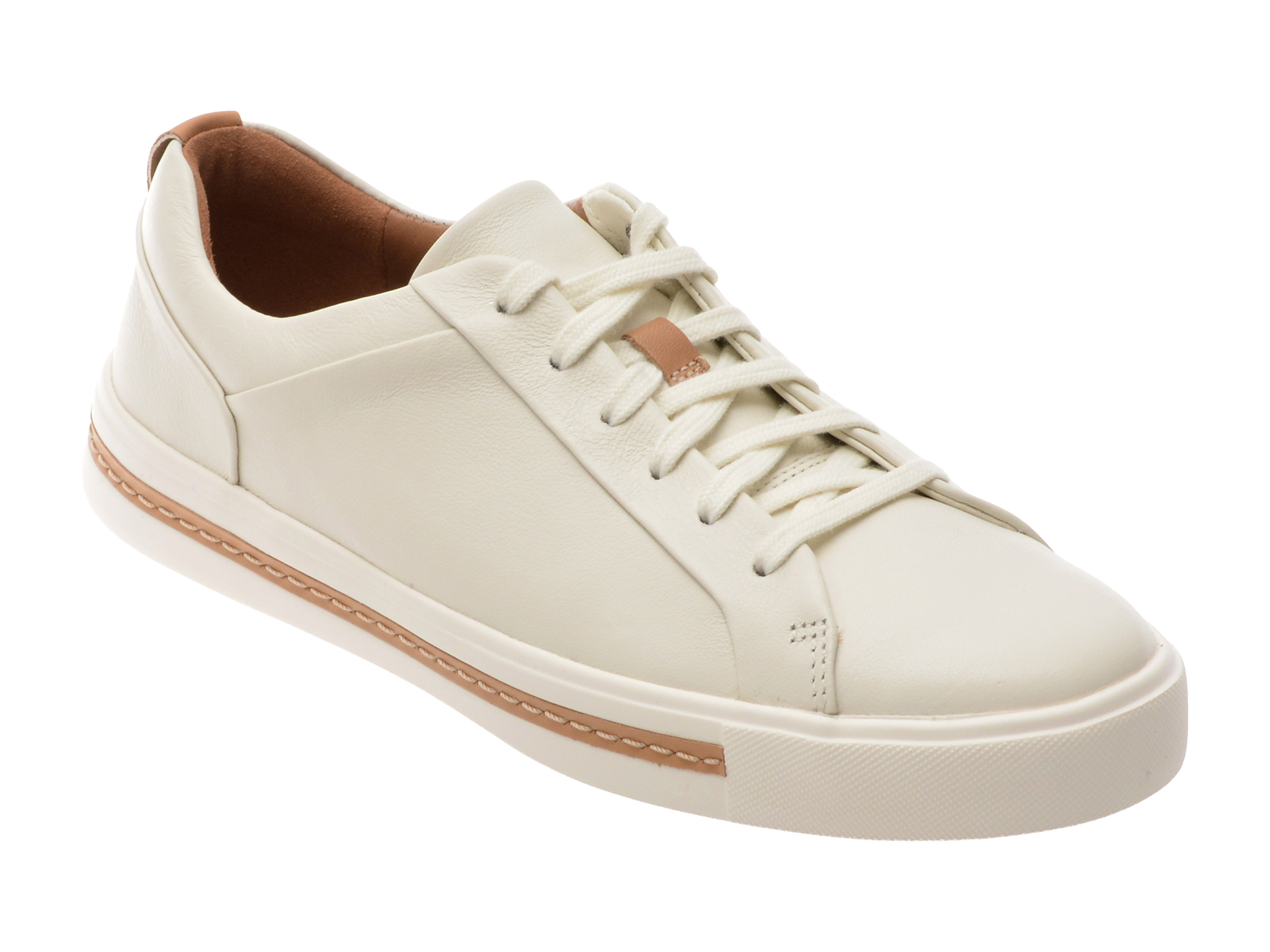 Pantofi Sport Clarks Unmala Piele Albă