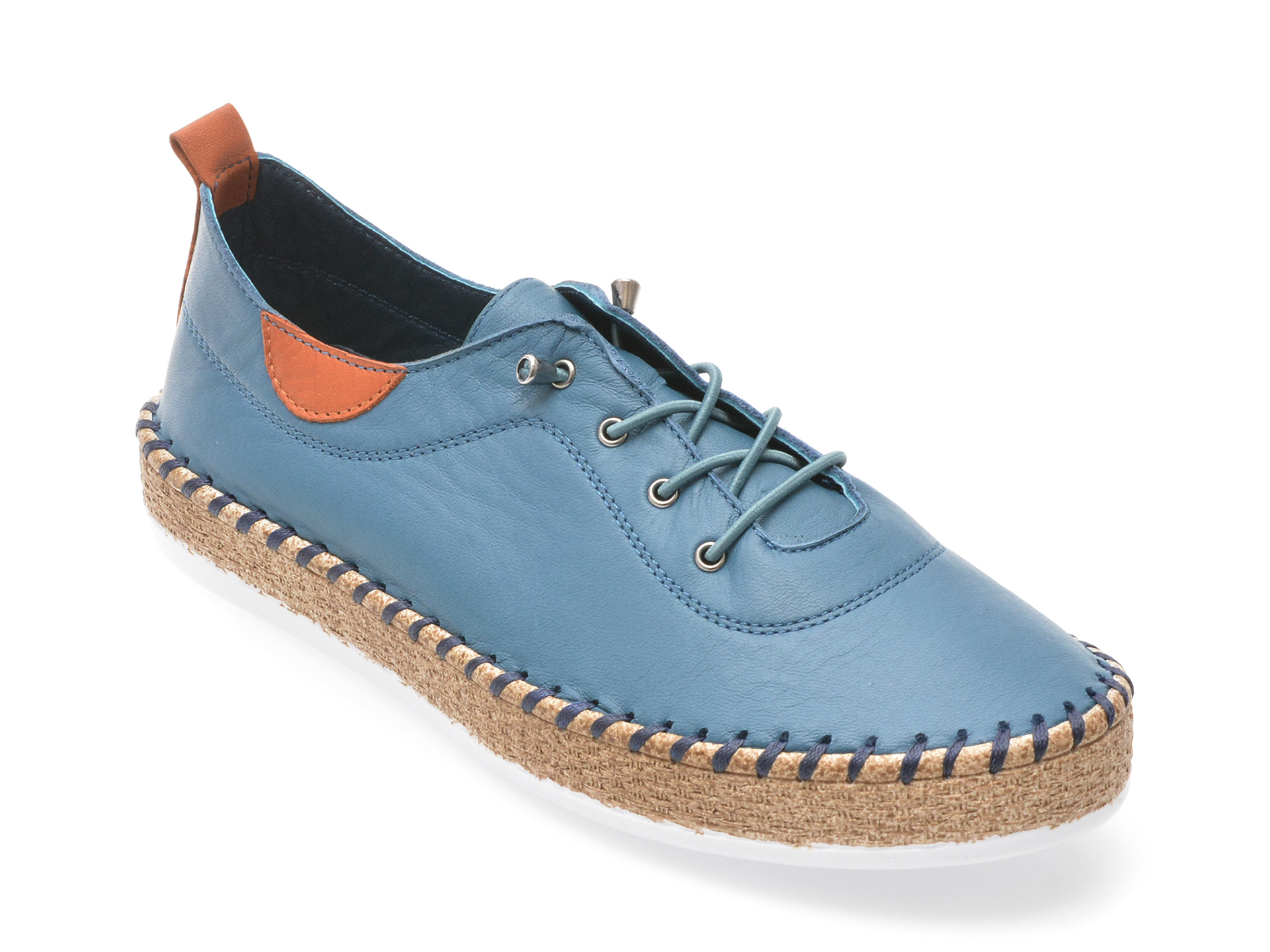 Pantofi EVIDA din Piele Naturală - Albaștri