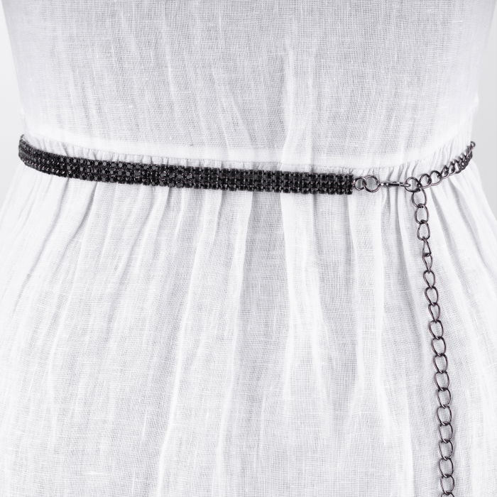 Curea Metalica Glamour Neagra | Shopika