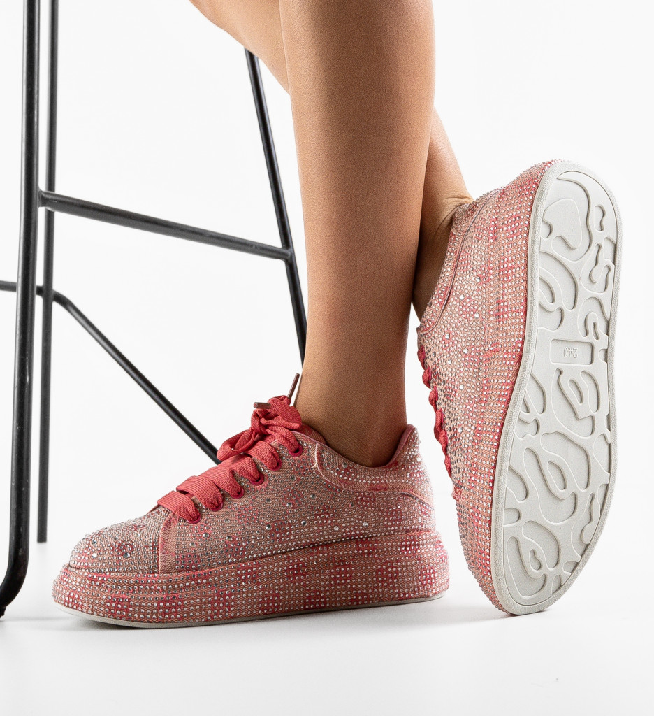 Sneakers Dama Behrooz Roz - Confort și Stil - imagine 3