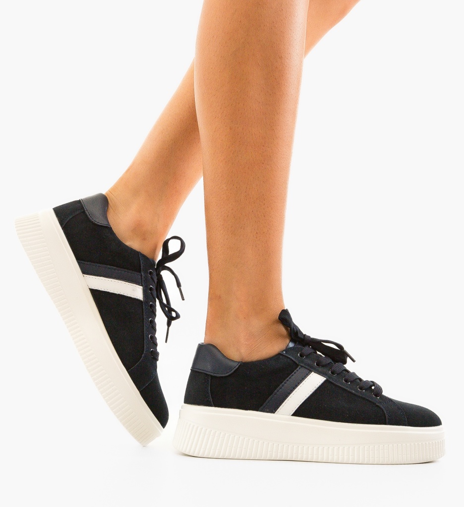 Sneakers Dama Wansa Bleumarin - Confort & Stil - imagine 4