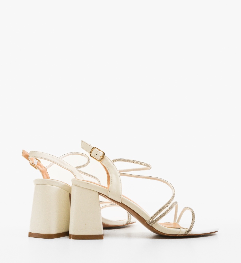 Sandale cu toc Rolo Albe Elegante - imagine 2