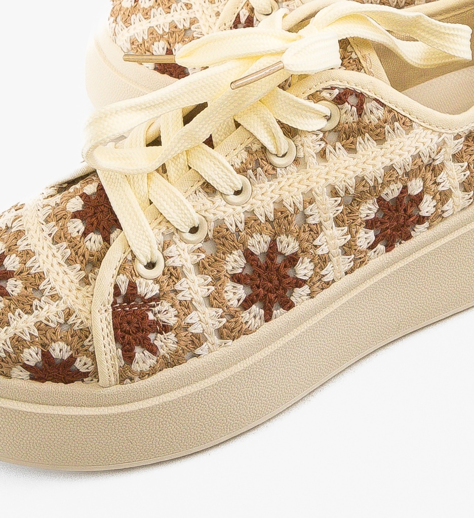 Sneakers Dama Maxima Bej | Confort și Stil - imagine 5