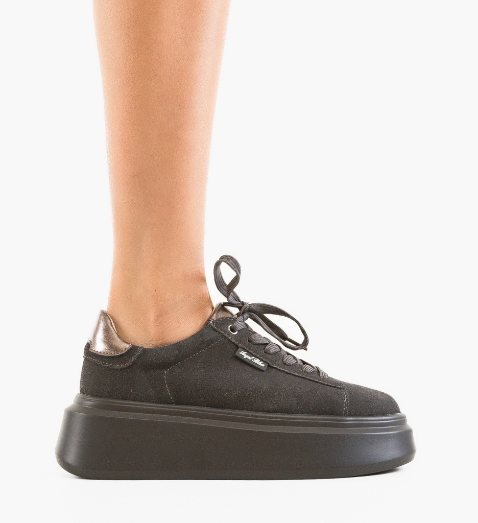 Sneakers Dama Kamin Gri - Confort și Stil - imagine 2