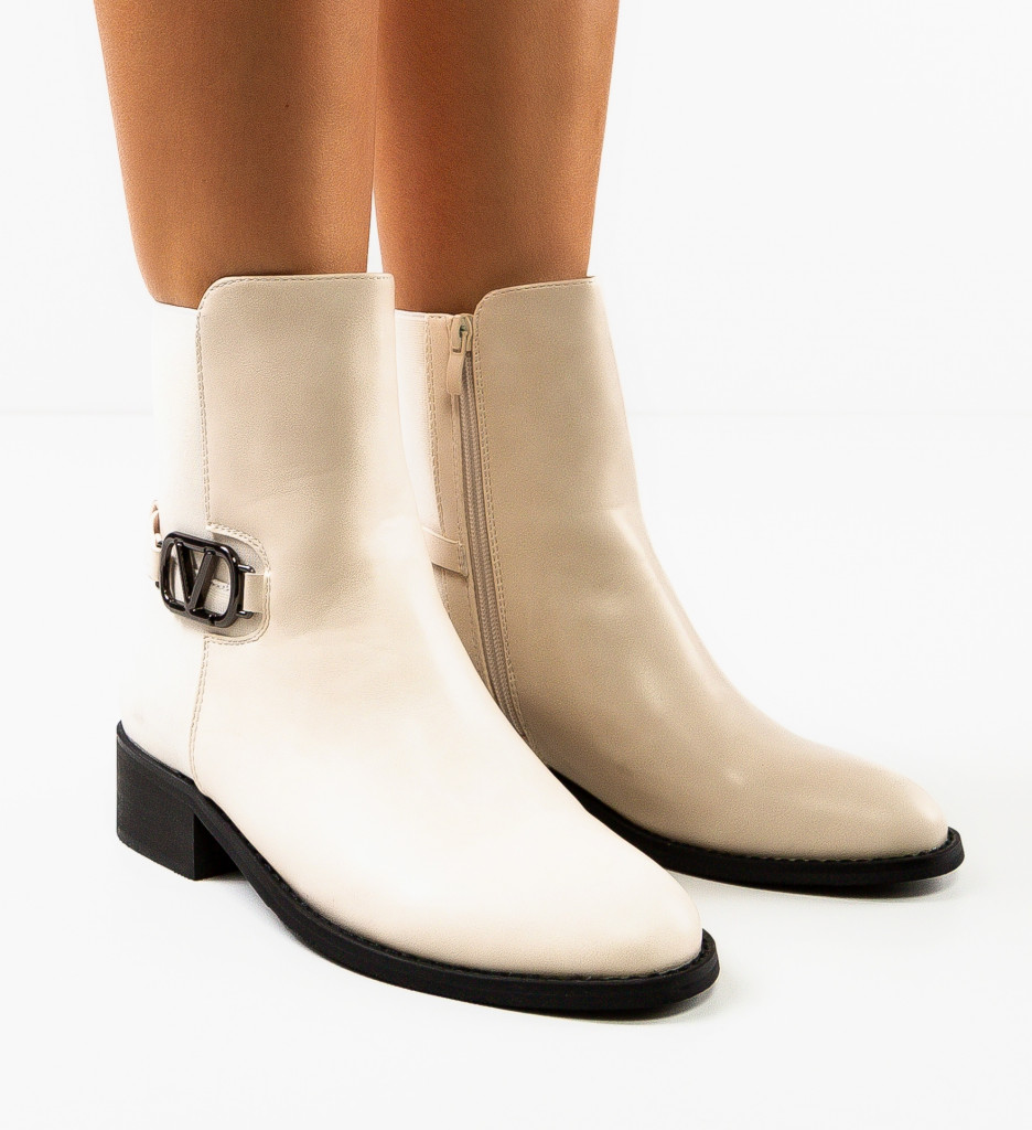 Botine Dama Math Bej | Elegante si Comode - imagine 2