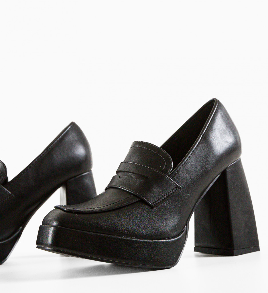 Pantofi Dama Pruit Negri cu Toc Eleganți - imagine 12