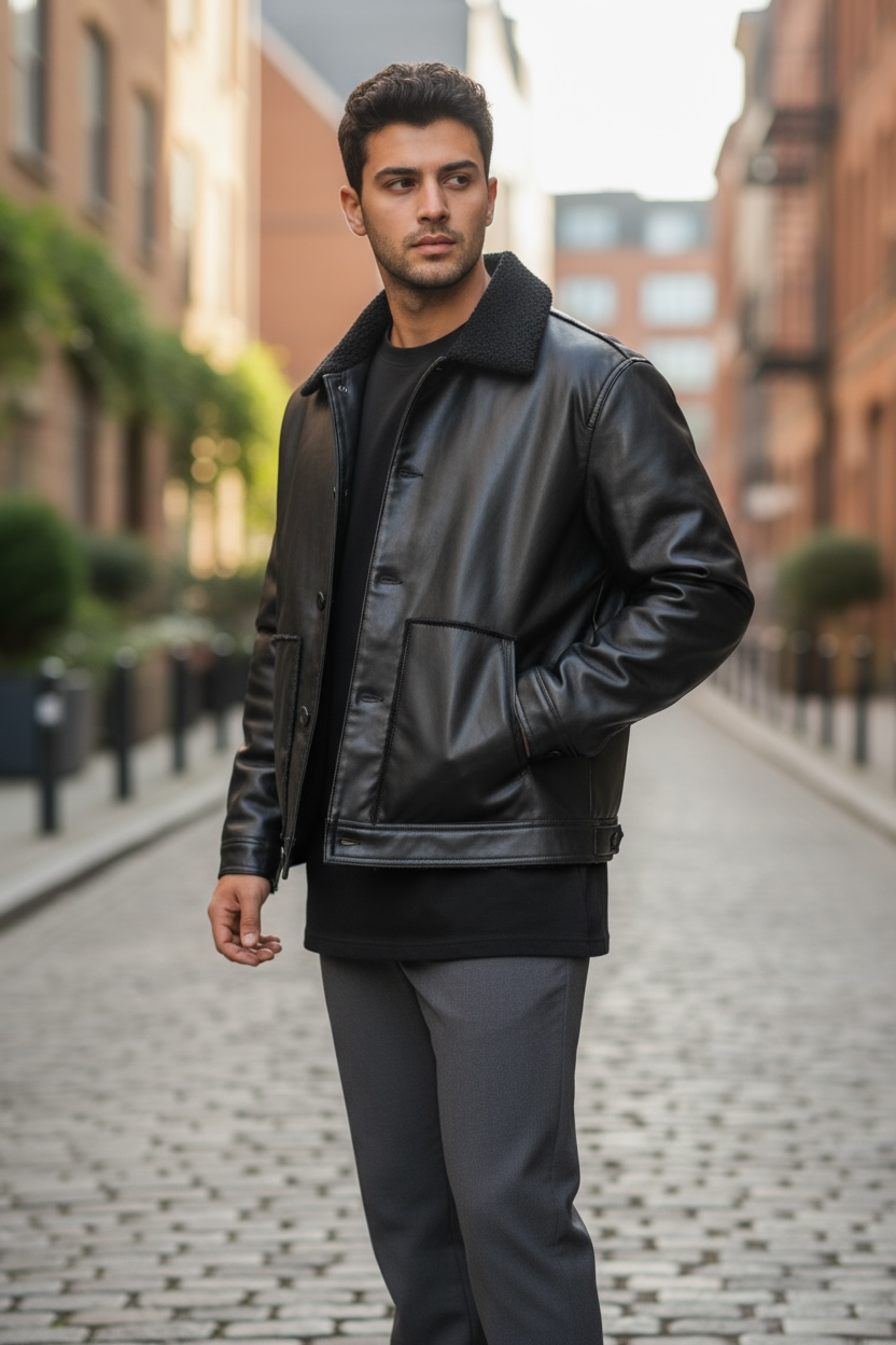 Geacă Barbătești de Iarnă Neagră | Stil și Căldură