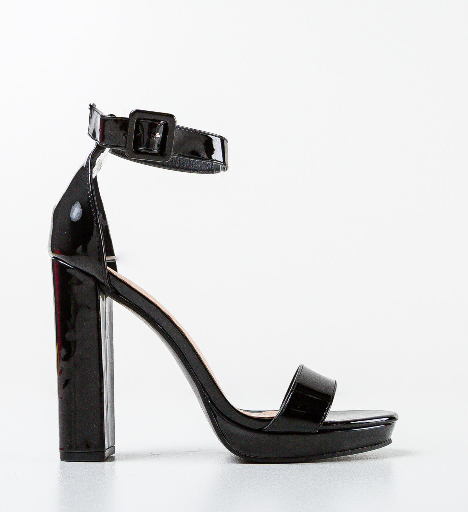 Sandale Toc Salo Negre - Eleganță și Stil - imagine 4