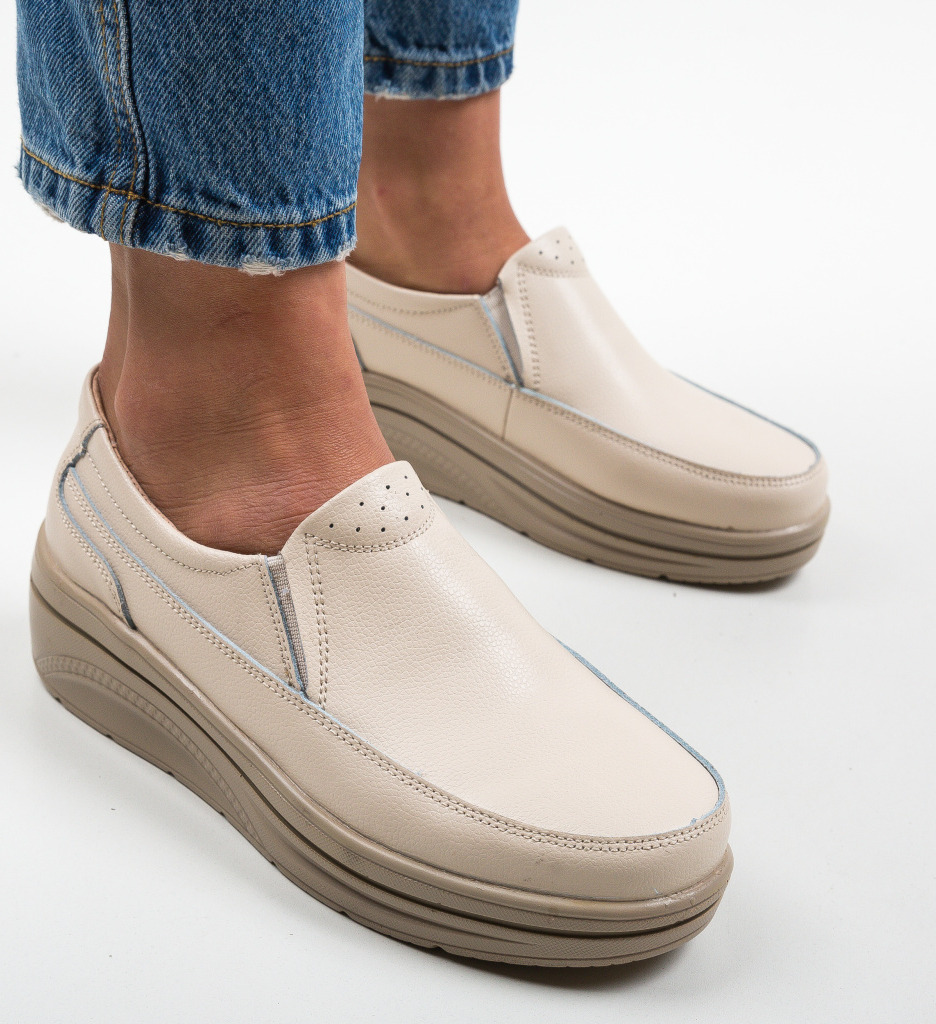 Pantofi Casual Rankin Bej - Confort și Eleganță - imagine 4